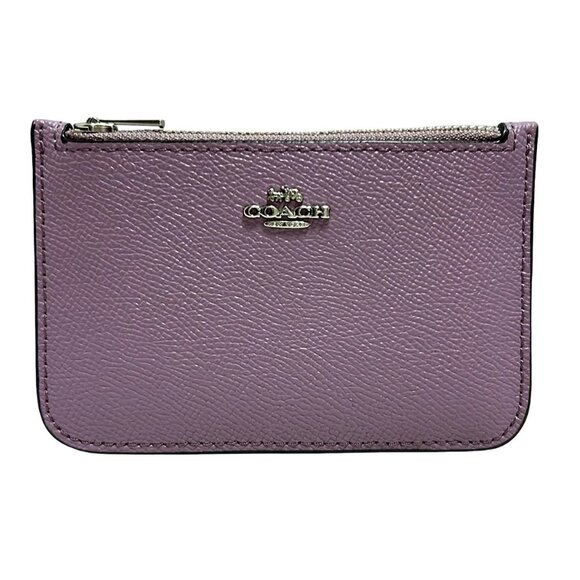 Auth COACH - Light Purple Leather Coin Case - Picture 2 of 6